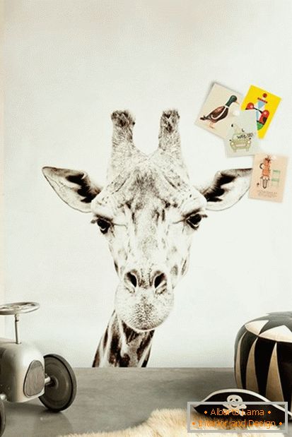 Фото шпалери з жирафом