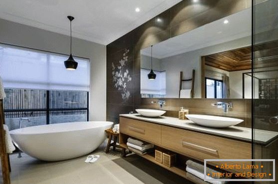Гармонійний азіатський дизайн ванної кімнати