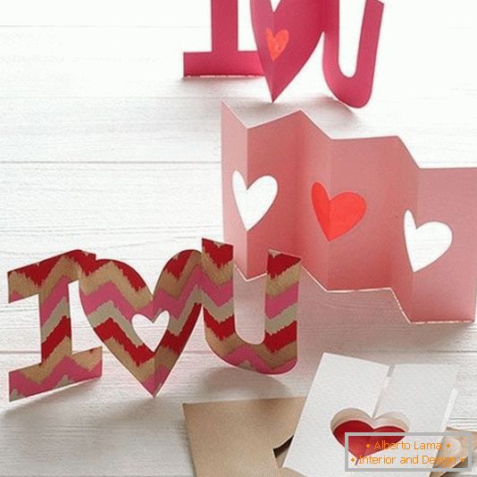 Поделки из картона ко Дню святого Валентина