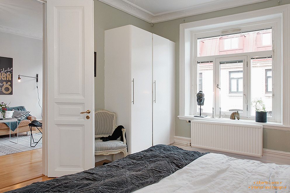 Інтер'єр двокімнатної квартири в скандинавському стилі в Стокгольмі