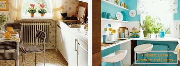 Приклади планування маленьких кухонь