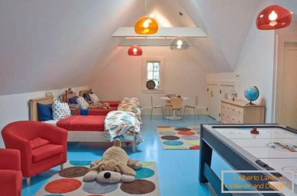 Блакитний і корисний кольору в інтер'єрі дитячої кімнати