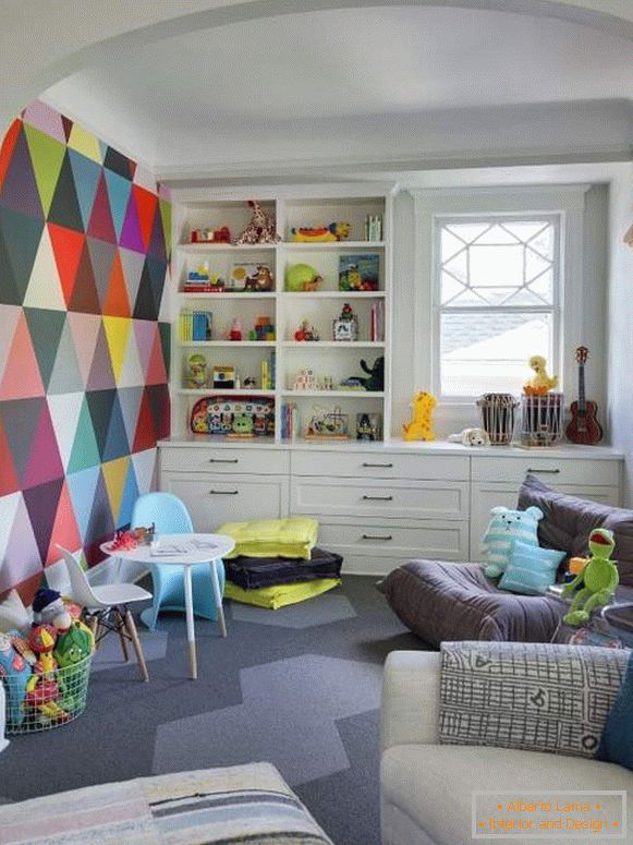 Барвистий дизайн дитячої кімнати в яскравих тонах