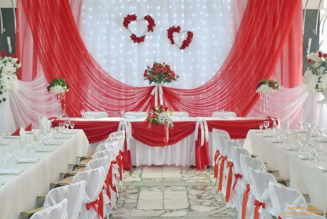 Декор свадебного зала