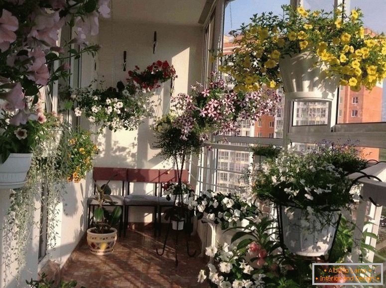 Балкон з квітами