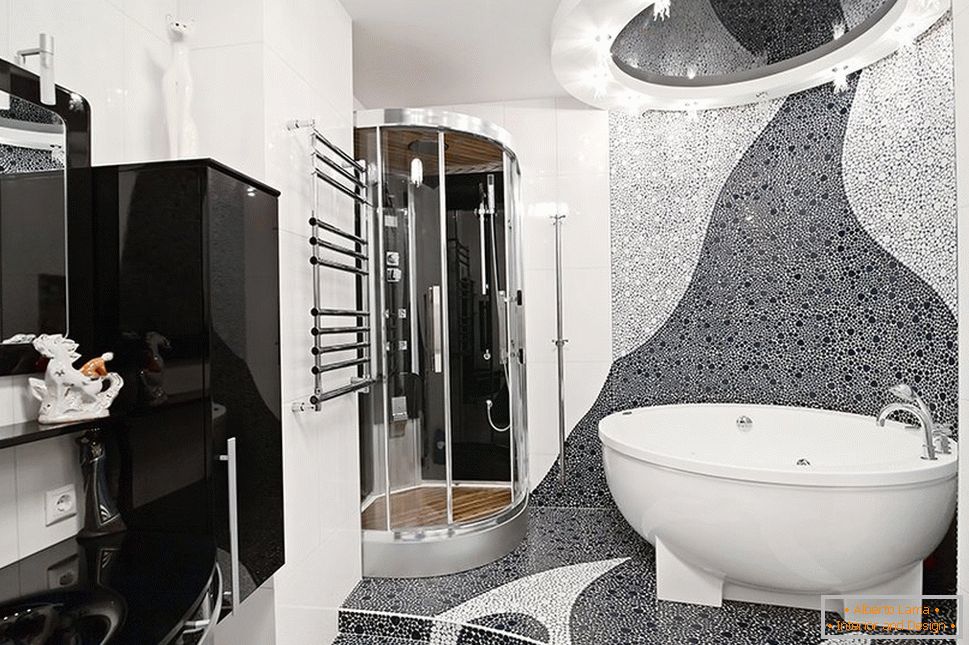 Дизайнерський інтер'єр ванної кімнати