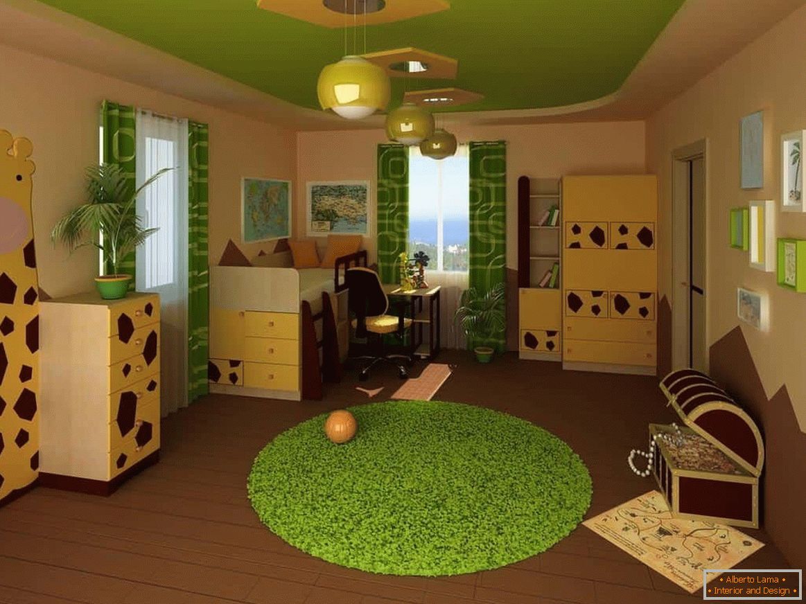 Жовто-зелена кімната