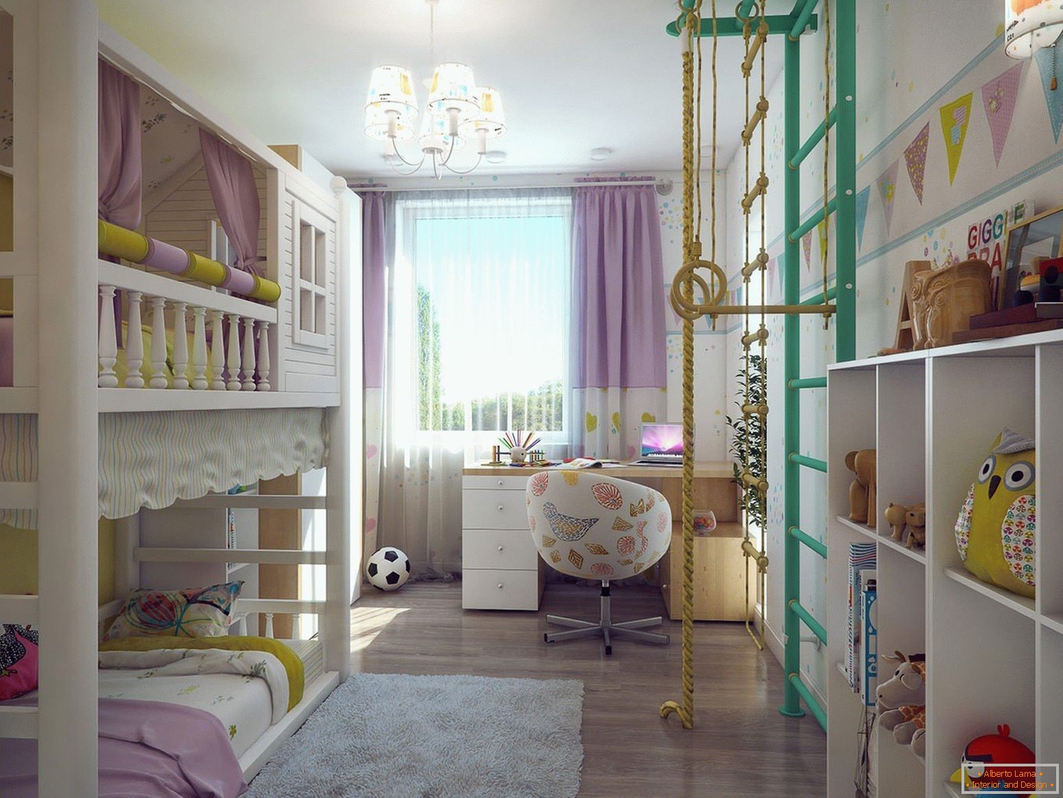 Дитяча кімната для двох дітей