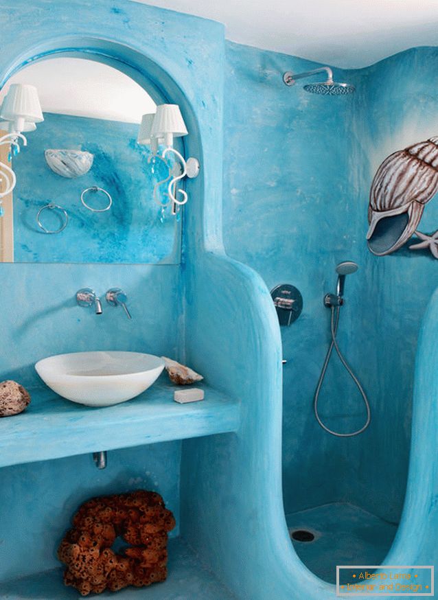Чудовий дизайн інтер'єру маленької ванни