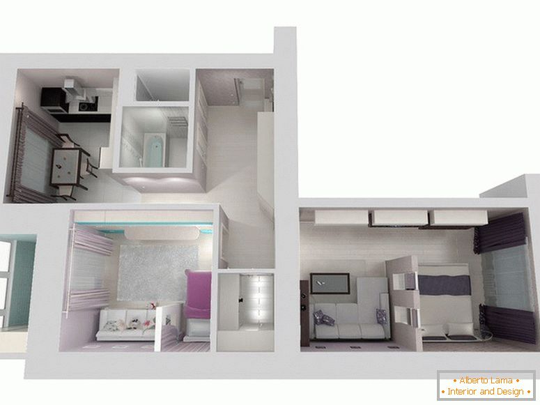 Дизайн-проект маленької квартири