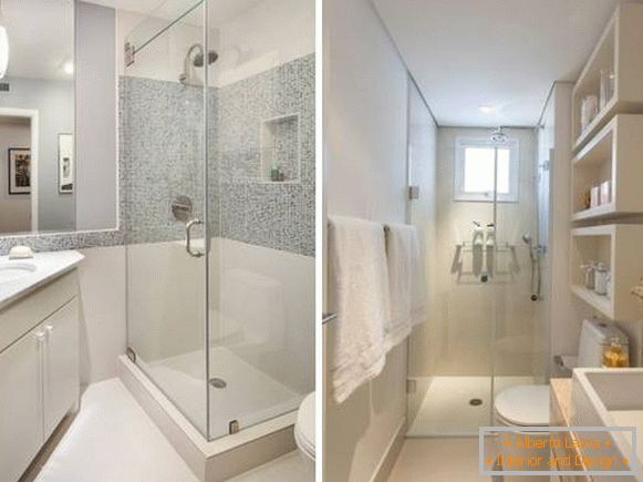 Ванна кімната - дизайн фото санвузол суміщений з душовою