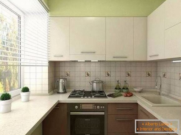 современный дизайн маленької кухні, фото 45