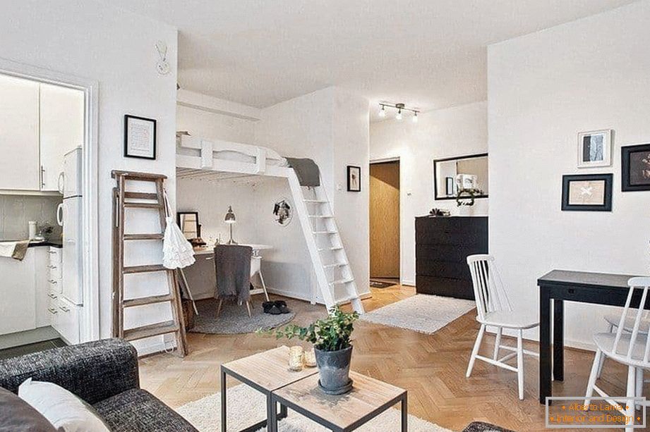 Уютный и продуманный дизайн інтер'єру маленької квартири