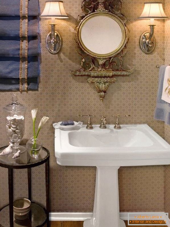 Дизайн ванної кімнати з раковиною-п'єдесталом