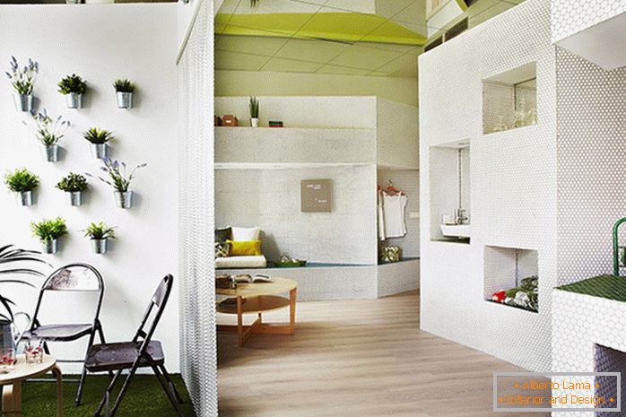 Дизайн невеликої квартири з відкритим плануванням