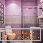 Фіолетовий інтер'єр ванної