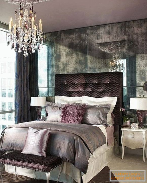 Гламурний стиль luxury в спальні