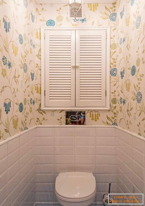 Дизайн туалету з шафою - фото сучасні ідеї 2017