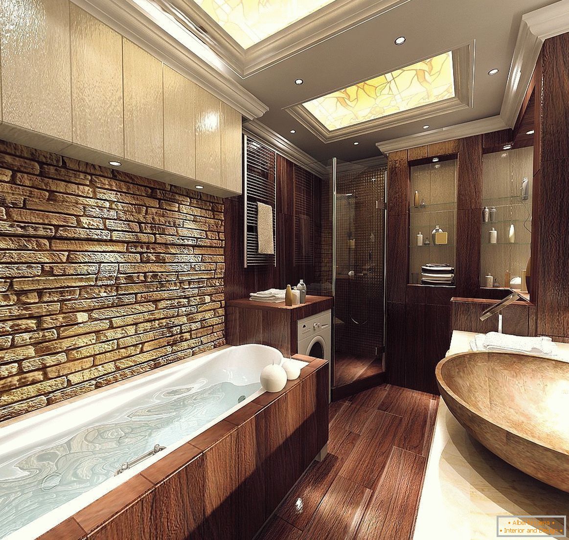 Ванна кімната в стилі еко
