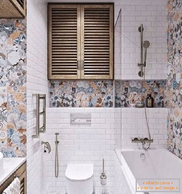 дизайн ванної кімнати поєднаної з туалетом, фото 3