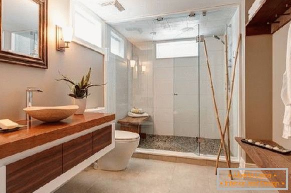 дизайн ванних кімнат, суміщених з туалетом фото, фото 37
