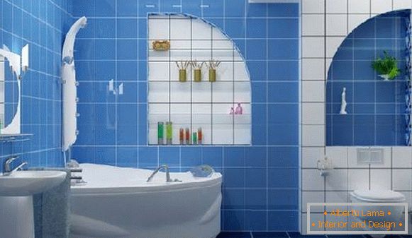 дизайн маленької ванної кімнати поєднаної з туалетом, фото 42