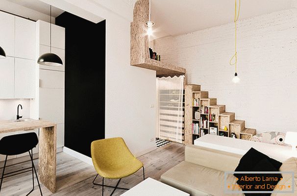 Дизайн інтер'єру малогабаритної квартири в Польщі