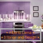 Світло-фіолетова кухня