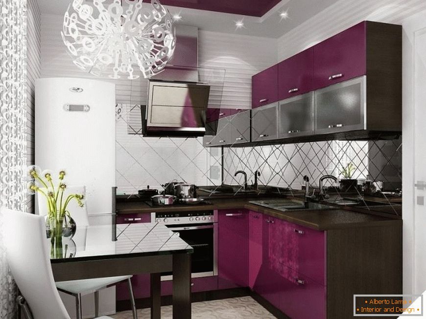 Кухня фіолетового відтінку