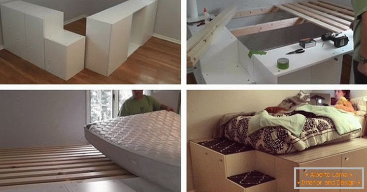 Ліжко в маленьку спальню від IKEA