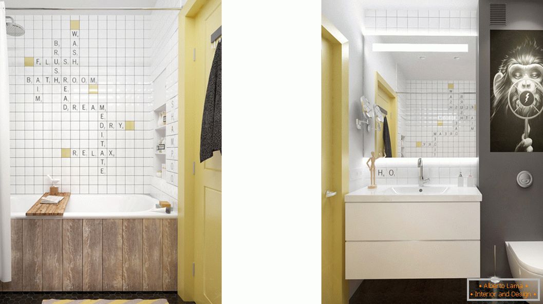 Дизайн ванної кімнати в невеликій квартирі в Москві