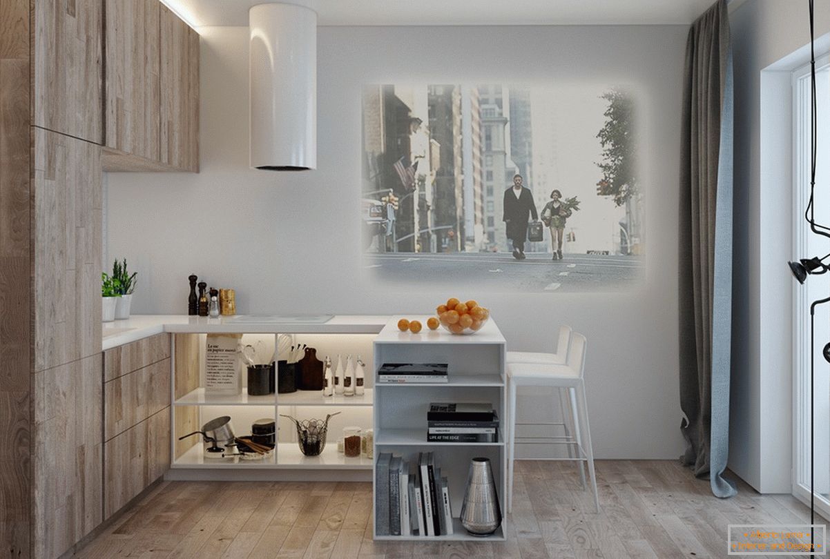 Дизайн для маленької квартири в пастельних тонах - фото 7