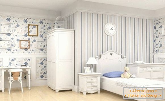Інтер'єр дитячої кімнати в стилі прованс, фото 24