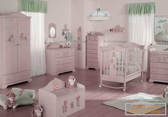 Інтер'єр для дитячої кімнати новонародженого, фото 47