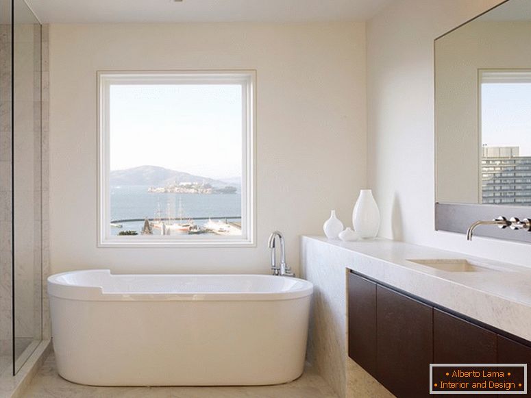 Інтер'єр панорамної ванній