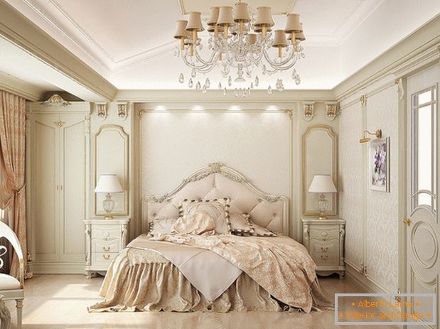 спальня в класичному стилі фото