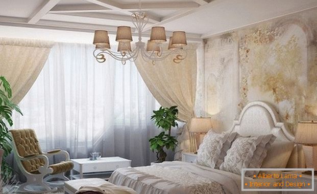 французький стиль в інтер'єрі спальні