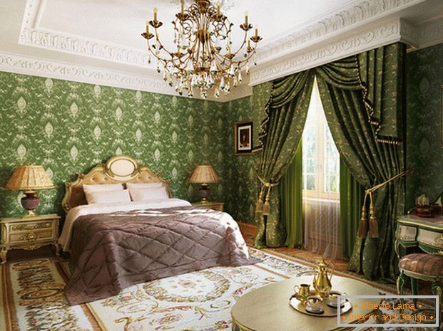 дизайн спальні в англійському стилі
