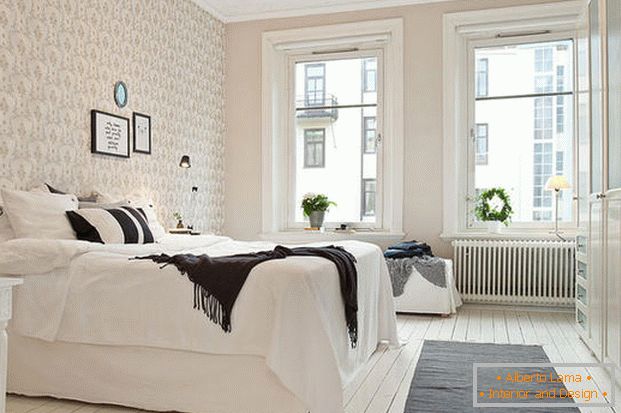 спальня в скандинавському стилі