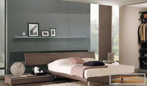 Сучасна спальня в стилі хай тек - колірна схема