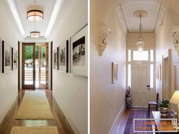Маленький вузький коридор - дизайн і фото в приватних будинках
