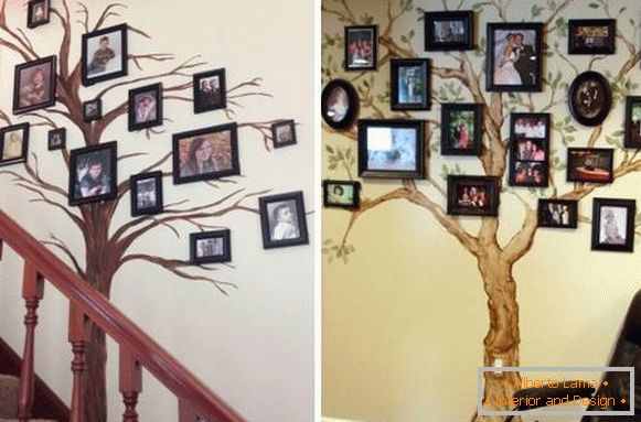 Ідеї ​​декорування стін з фото - сімейне дерево