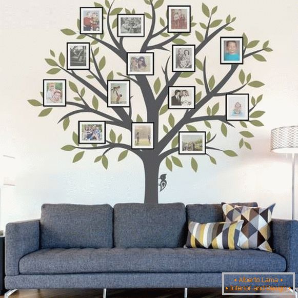 Сімейне дерево - наклейка для декорування стін
