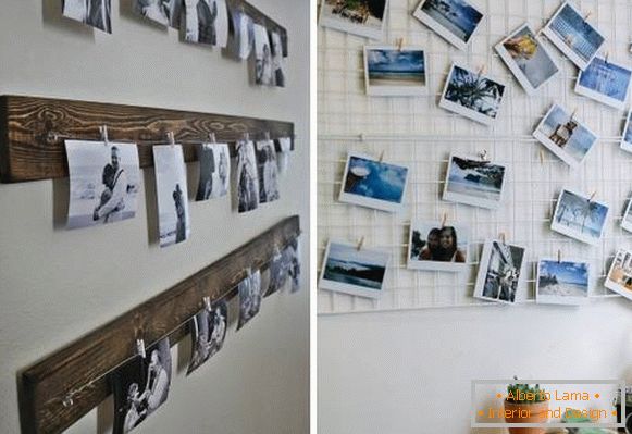 Як повісити фото на стіну незвичайним способом