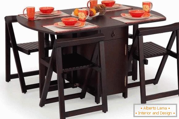 стіл кухонний розкладний дерев'яний, фото 10