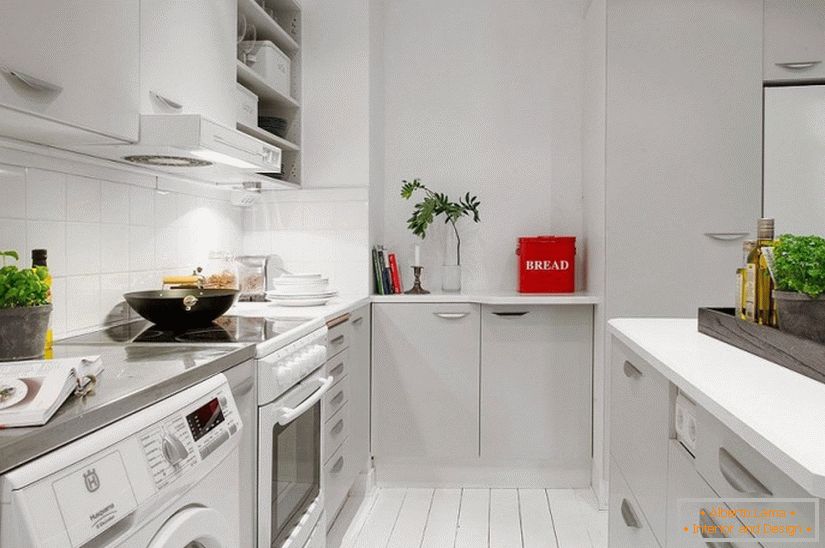 Кухня квартири-студії в скандинавському стилі