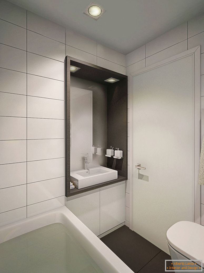 Інтер'єр ванної кімнати в білому кольорі