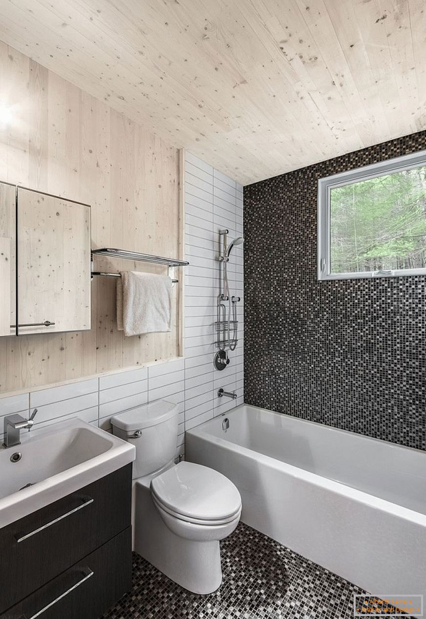 Ідея для маленької ванної кімнати - мозаїка