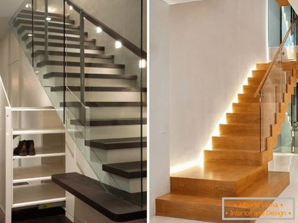 Кращі ідеї для освітлення сходів в приватному будинку на другий поверх