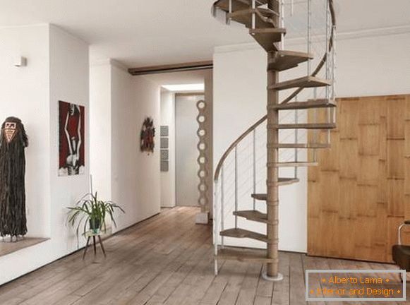 Красиві сходи в будинку - сучасний дизайн гвинтових сходів